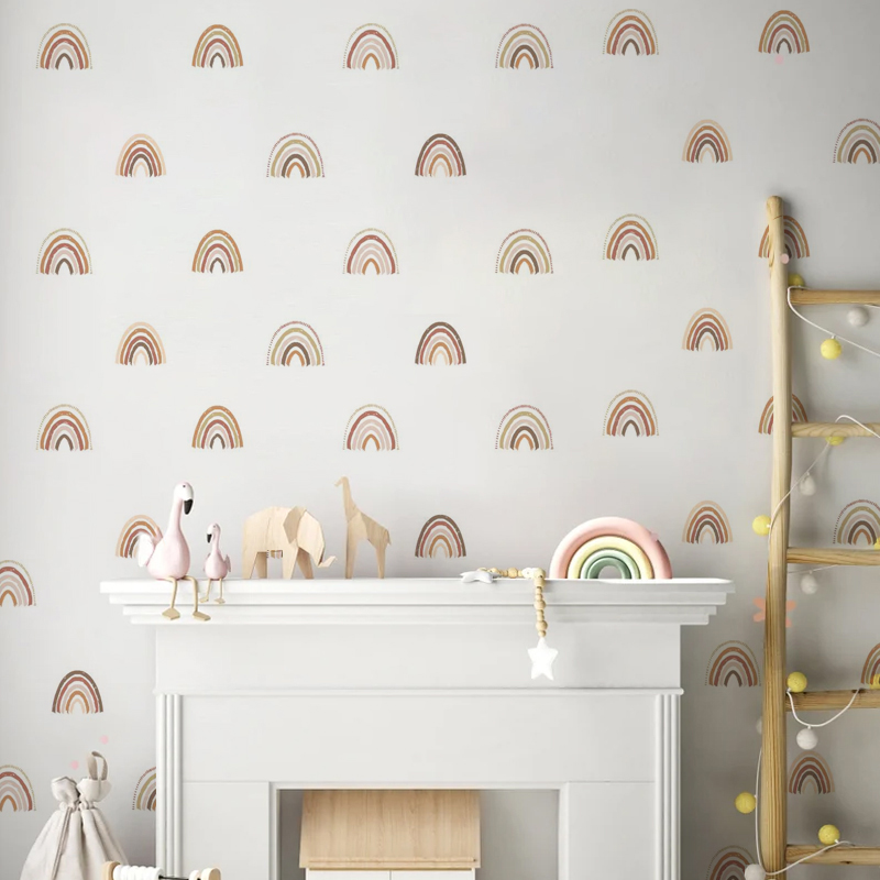 Boho Rainbow Wall Decals Wall  - огляд і ціна Baby Nursery Decor Girl