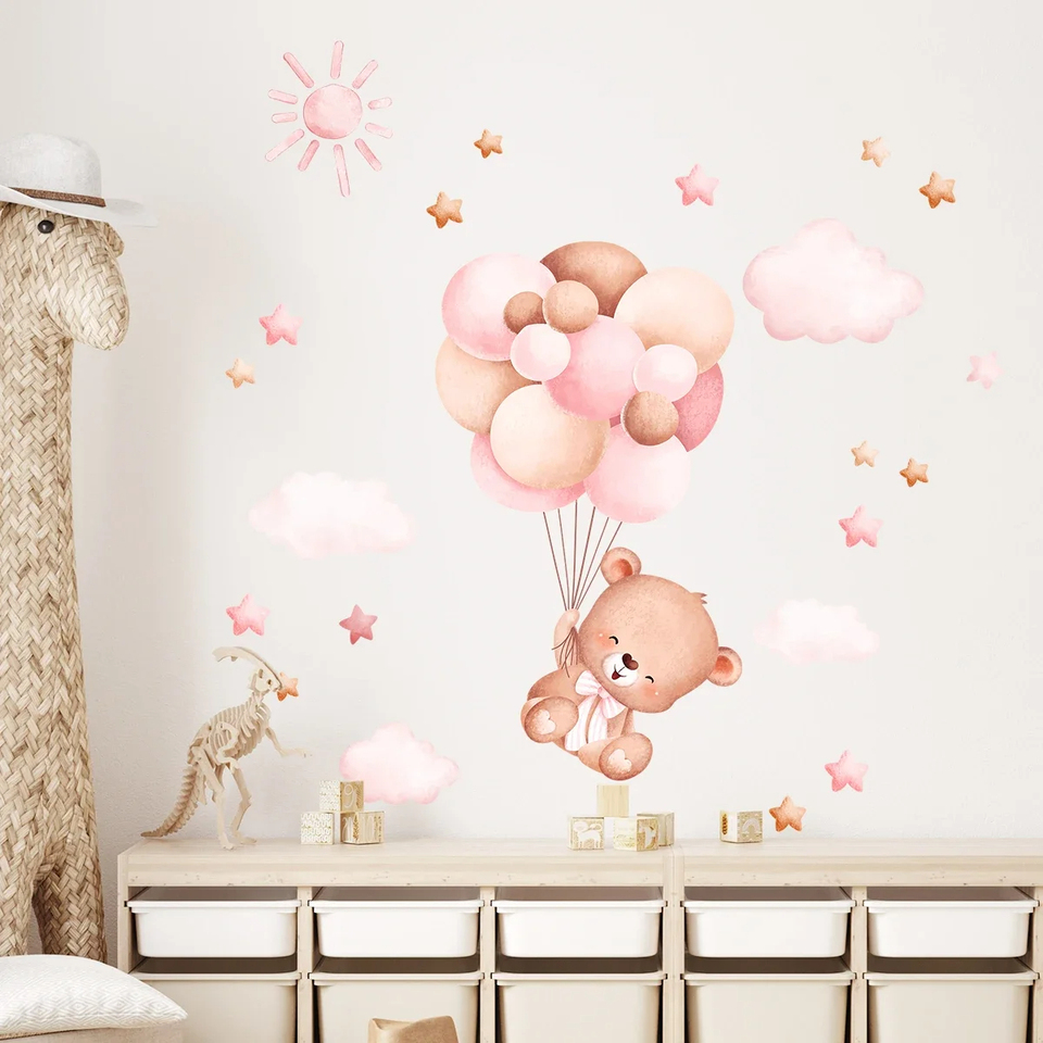 Watercolor Cartoon Balloon Bea - огляд і ціна Baby Girl Nursery Quotes