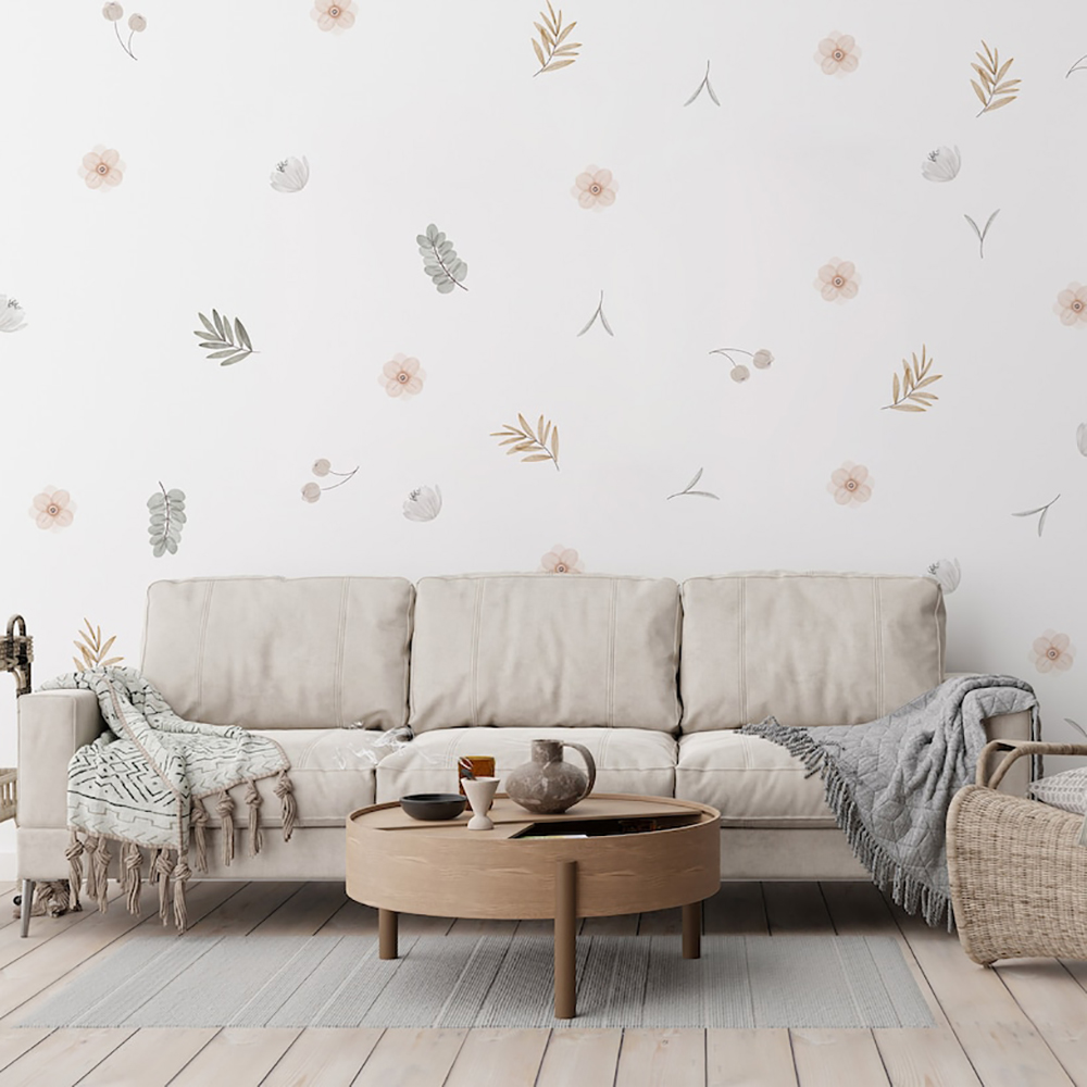 Boho Leaves Botanical DIY Wall - огляд і ціна Baby Nursery Decor Girl